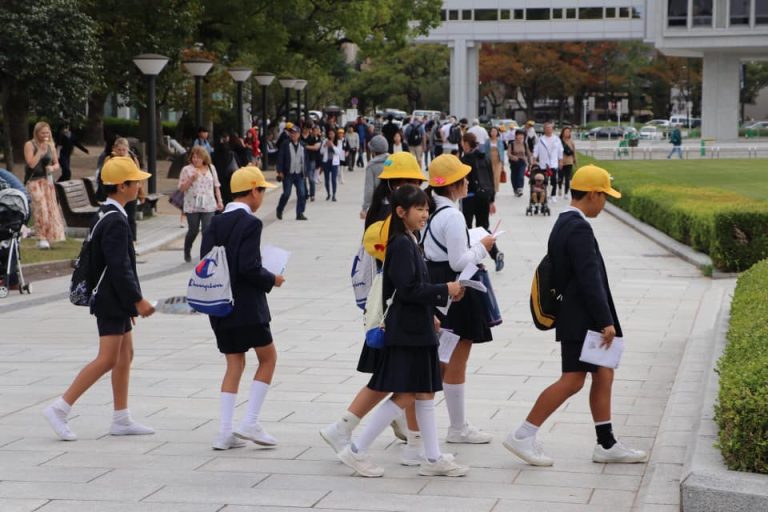Hiroshima Peace Memorial Museum, School Children, Japan, Asia