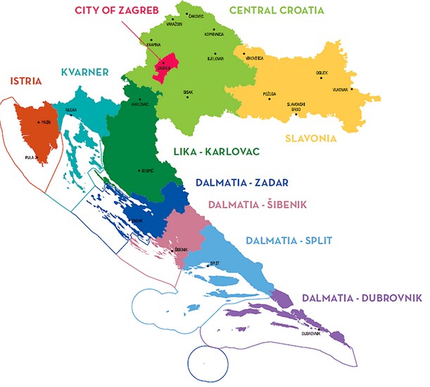 Croatia 9 Croatia Map
