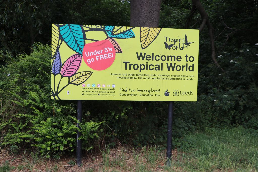 Tropical World Sign